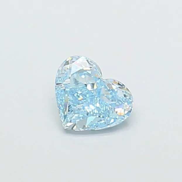 0.92ct HEART Fancy Intense Blue VS2 Coloured Lab diamond