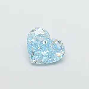 0.92ct HEART Fancy Intense Blue VS2 Coloured Lab diamond