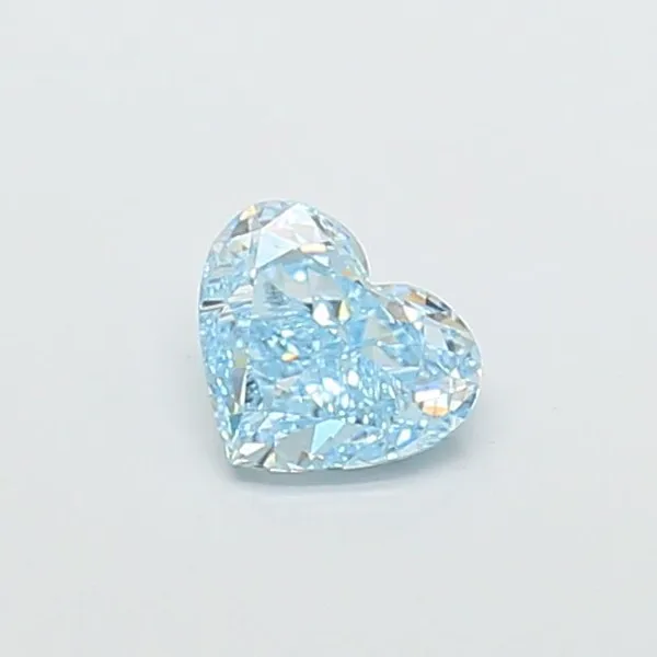 0.92ct HEART Fancy Intense Blue VS2 Coloured Lab diamond