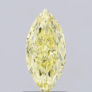 1.1ct MARQUISE Fancy Intense Yellow VVS2 Coloured Lab diamond