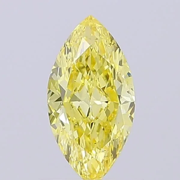 1.04ct MARQUISE Fancy Intense Yellow VS2 Coloured Lab diamond