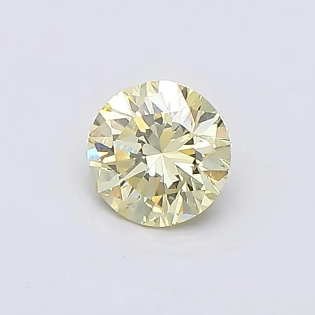 0.34ct ROUND Fancy Intense Yellow VVS2 Coloured Lab diamond