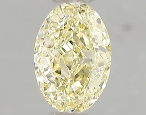 1.03ct OVAL Fancy Intense Yellow VVS2 Coloured Lab diamond