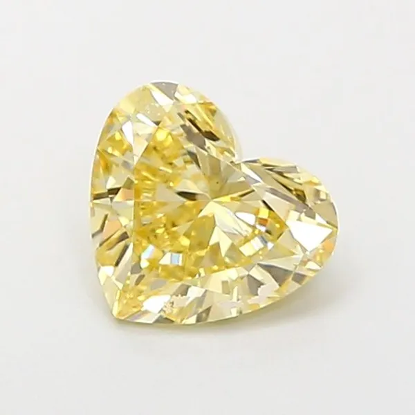 1.04ct HEART Fancy Yellow VS1 Coloured Lab diamond