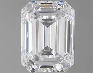 0.46ct EMERALD D SI2 Natural diamond