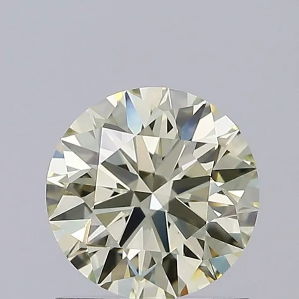 1.02ct ROUND Fancy Light Yellow VS1 Coloured Lab diamond