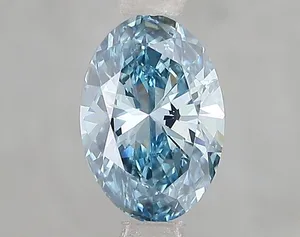 1.16ct OVAL Fancy Vivid Blue VS2 Coloured Lab diamond