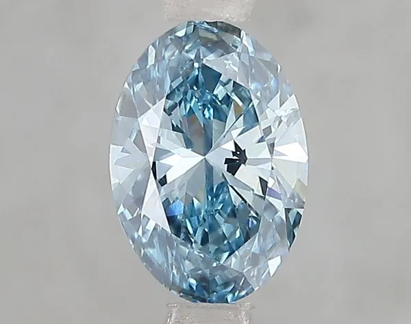 1.16ct OVAL Fancy Vivid Blue VS2 Coloured Lab diamond