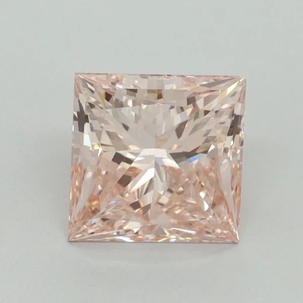 1.51ct PRINCESS Fancy Intense Pink VS2 Coloured Lab diamond