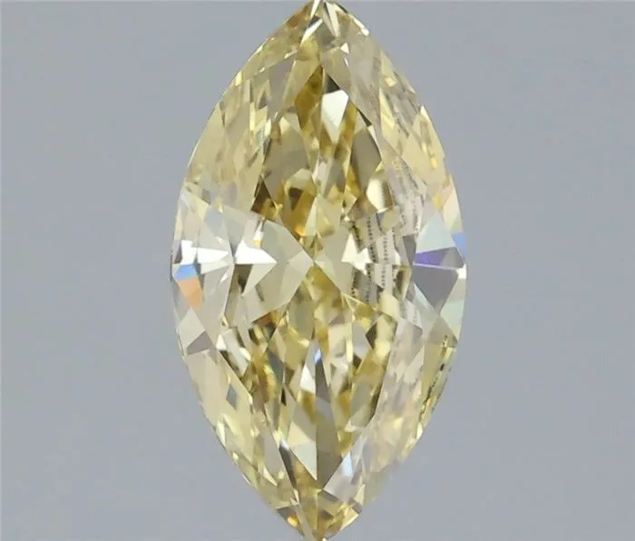 1.23ct MARQUISE Fancy Yellow VS1 Coloured Lab diamond