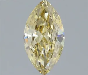 1.23ct MARQUISE Fancy Yellow VS1 Coloured Lab diamond