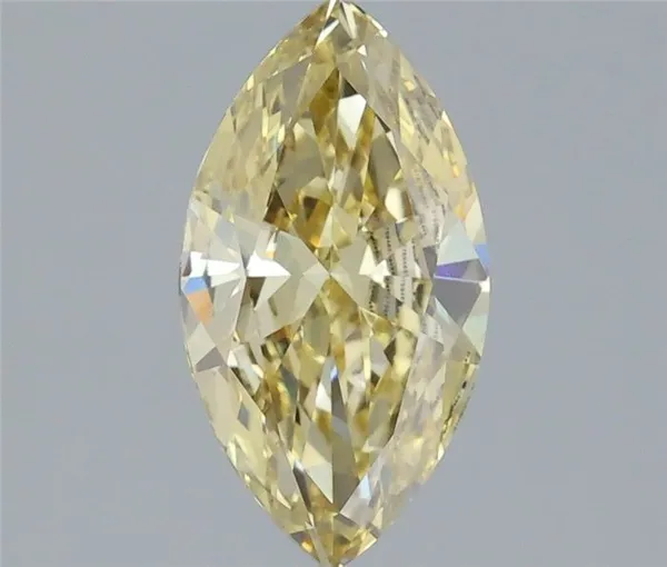 1.23ct MARQUISE Fancy Yellow VS1 Coloured Lab diamond