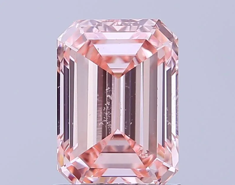 1.54ct EMERALD Fancy Vivid Pink VS1 Coloured Lab diamond
