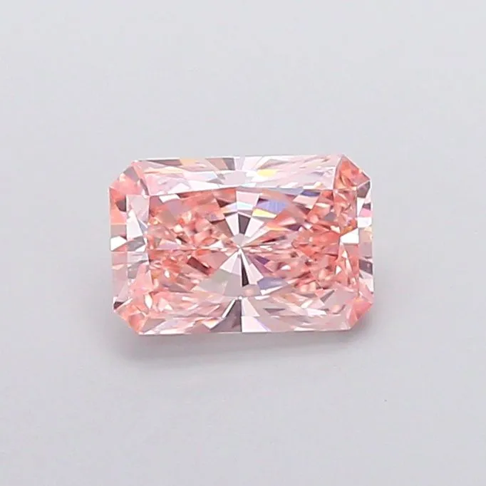 1.45ct RADIANT Fancy Vivid Pink VVS2 Coloured Lab diamond