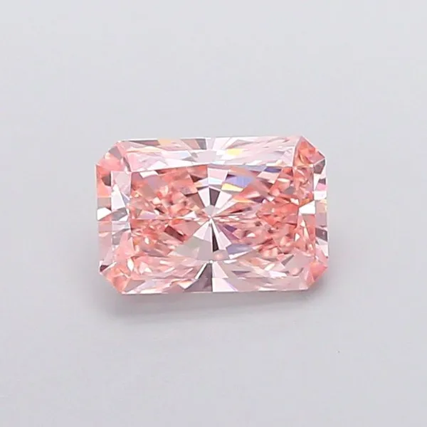 1.45ct RADIANT Fancy Vivid Pink VVS2 Coloured Lab diamond