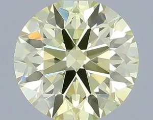 0.32ct ROUND Fancy Light Yellow VVS2 Coloured Lab diamond