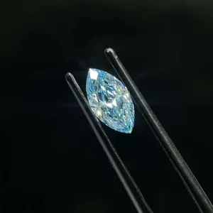 1.04ct MARQUISE Fancy Vivid Blue VS1 Coloured Lab diamond