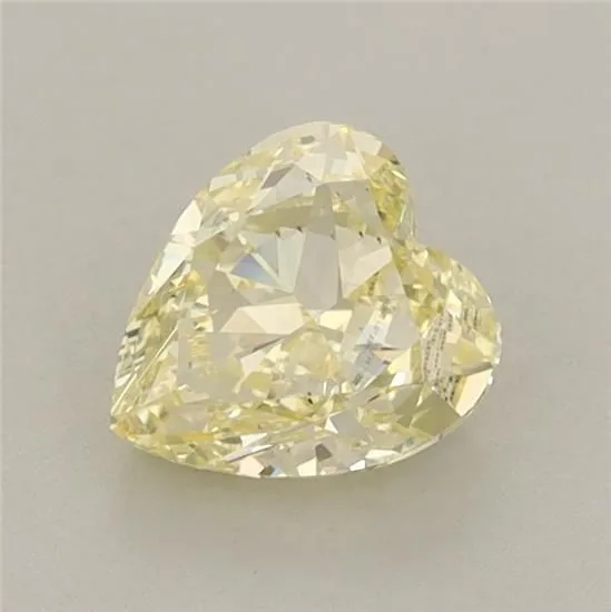 1.00ct HEART Fancy Yellow VS1 Coloured Lab diamond