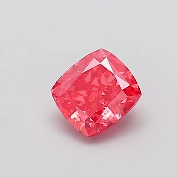 1.04ct CUSHION Fancy Vivid Pink VS1 Coloured Lab diamond