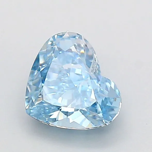 1.03ct HEART Fancy Vivid Blue VS1 Coloured Lab diamond