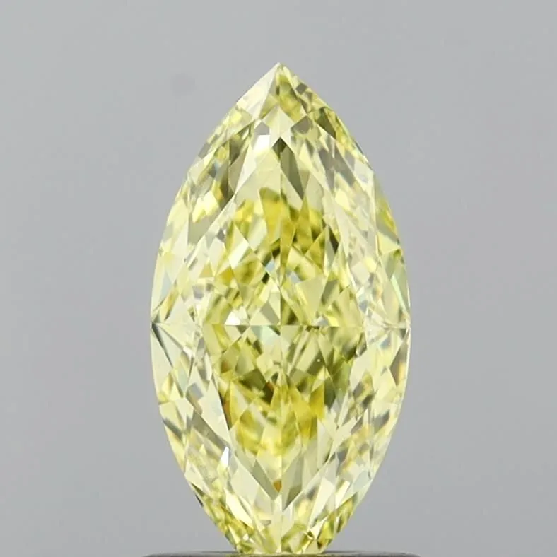 1.05ct MARQUISE Fancy Yellow VVS2 Coloured Lab diamond
