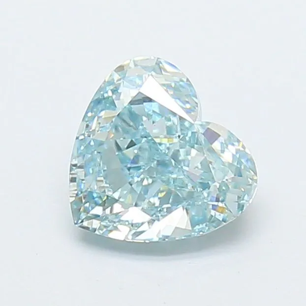 1.34ct HEART Fancy Intense Blue VS1 Coloured Lab diamond