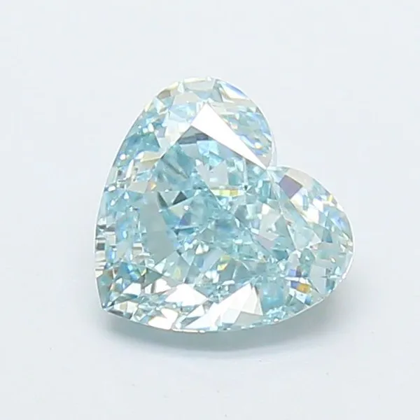 1.34ct HEART Fancy Intense Blue VS1 Coloured Lab diamond