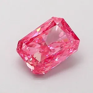 1.03ct RADIANT Fancy Vivid Pink VS1 Coloured Lab diamond