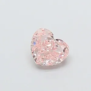 0.39ct HEART Fancy Pink VS2 Coloured Lab diamond