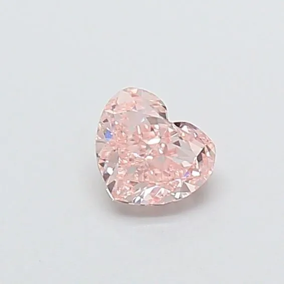 0.39ct HEART Fancy Pink VS2 Coloured Lab diamond