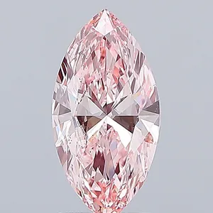 2.01ct MARQUISE Fancy Vivid Pink VS2 Coloured Lab diamond