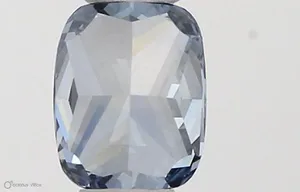 0.33ct CUSHION Fancy Vivid Blue VS1 Coloured Lab diamond