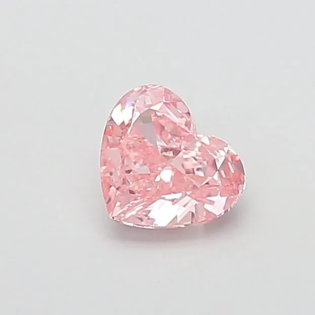 1.38ct HEART Fancy Vivid Pink VS1 Coloured Lab diamond