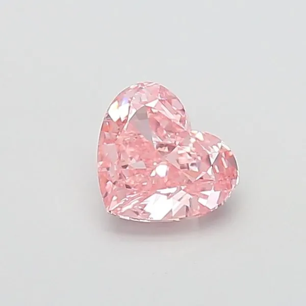 1.38ct HEART Fancy Vivid Pink VS1 Coloured Lab diamond