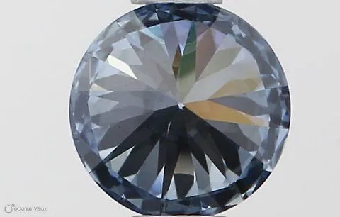 0.5ct ROUND Fancy Blue VS1 Coloured Lab diamond