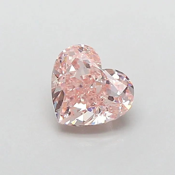 1.02ct HEART Fancy Intense Pink VS2 Coloured Lab diamond