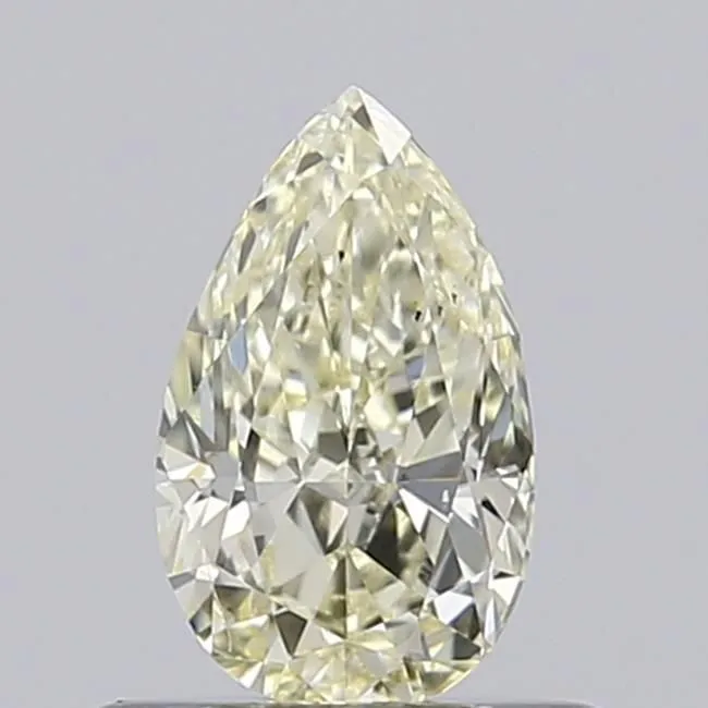 0.55ct PEAR Fancy Light Yellow VS2 Coloured Lab diamond