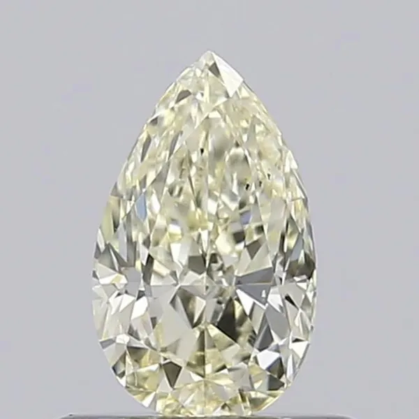 0.55ct PEAR Fancy Light Yellow VS2 Coloured Lab diamond