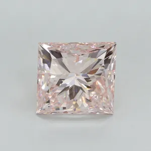 5.05ct PRINCESS Fancy Pink VS1 Coloured Lab diamond