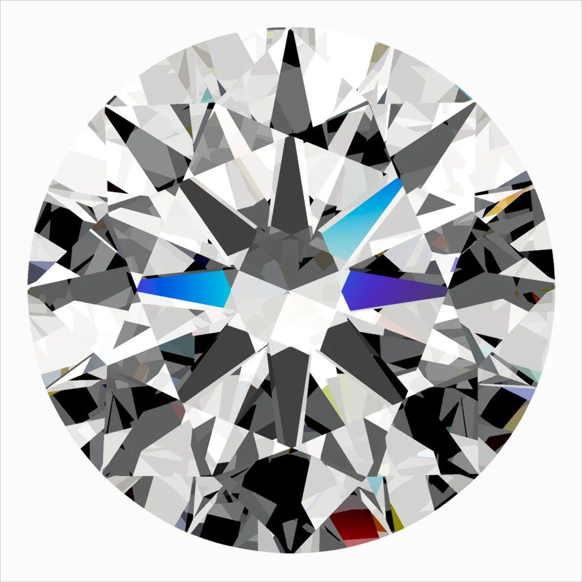 0.31ct ROUND H VS2 Natural diamond