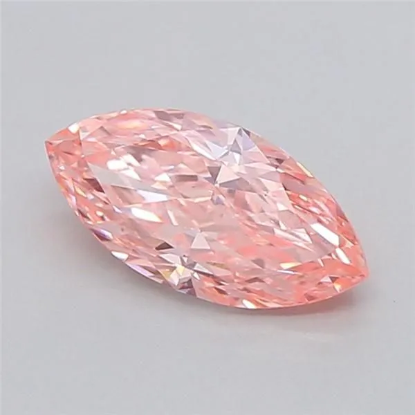 0.71ct MARQUISE Fancy Vivid Pink VS1 Coloured Lab diamond