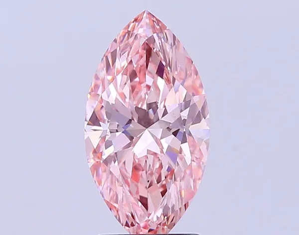 2.5ct MARQUISE Fancy Vivid Pink VS1 Coloured Lab diamond