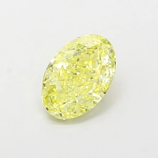 1.01ct OVAL Fancy Intense Yellow VS2 Coloured Lab diamond