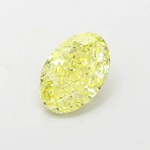1.01ct OVAL Fancy Intense Yellow VS2 Coloured Lab diamond