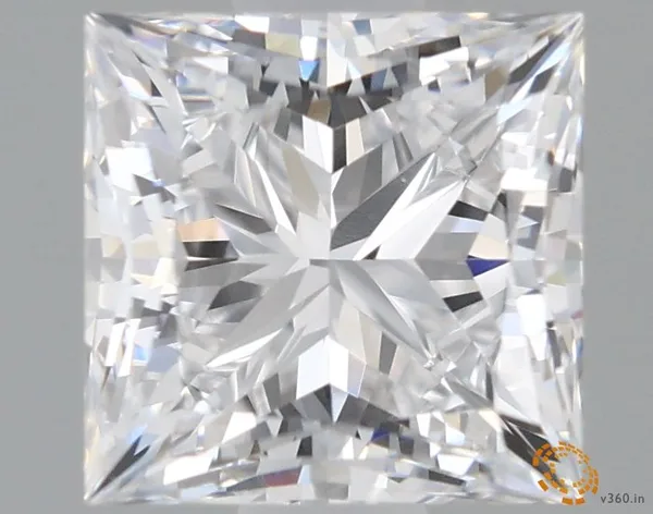 1ct PRINCESS D VVS1 Natural diamond