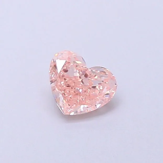 0.40ct HEART Fancy Intense Pink VVS2 Coloured Lab diamond
