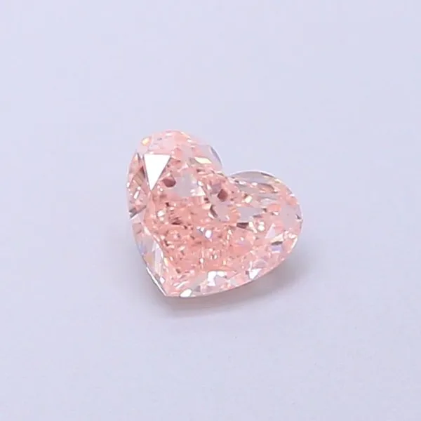 0.4ct HEART Fancy Intense Pink VVS2 Coloured Lab diamond