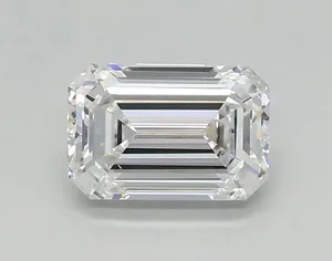 0.43ct EMERALD D VVS1 Lab diamond