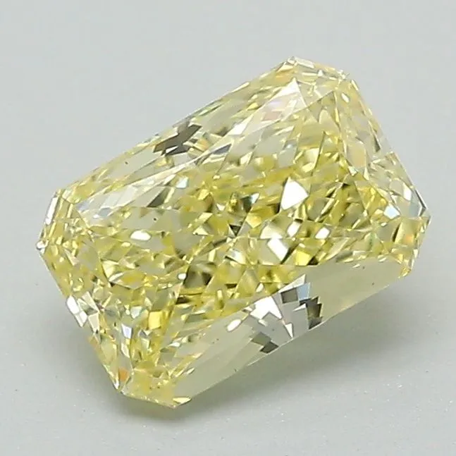 1.11ct RADIANT Fancy Intense Yellow VS1 Coloured Lab diamond