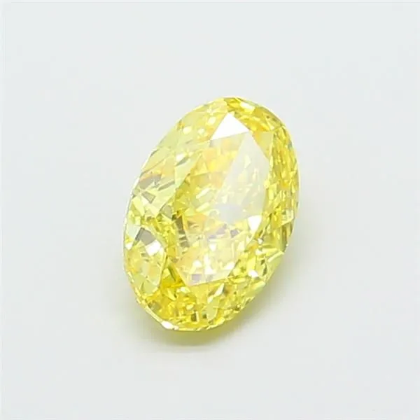 1.02ct OVAL Fancy Vivid Yellow VS1 Coloured Lab diamond